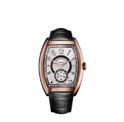 Best Franck Muller Cintree Curvex Rehaut 7500 S6 RH black leather Replica Watch